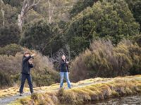 Fly fishing - Peppers Cradle Mountain Lodge